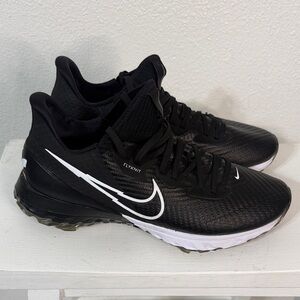Nike Air Zoom Infinity Tour Flyknit Golf Shoes Black White Men’s 9